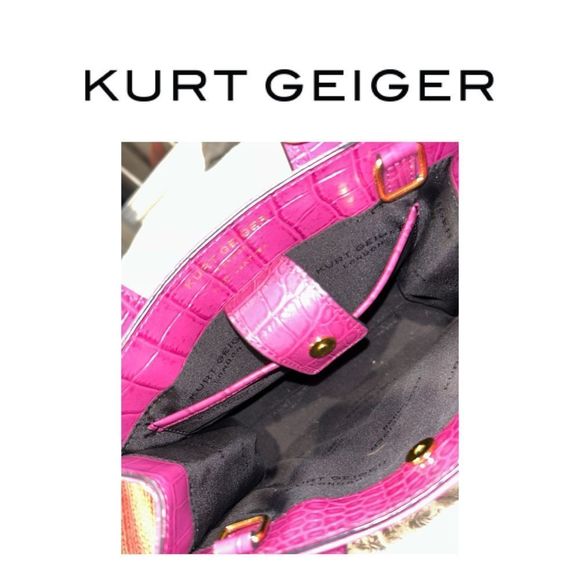 Kurt Geiger London Embossed Lesther Mini Tote Handbag - Picture 3 of 4